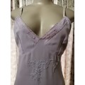 Pretty Lilac Top With Bead Detail