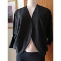 Black Cardigan With Silver Shimmer