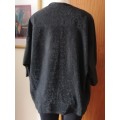Black Cardigan With Silver Shimmer
