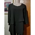 Black G Couture 3 /4 Sleeve Top