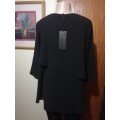 Black G Couture 3 /4 Sleeve Top