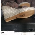 Braided Strap Espadrille Taupe Wedges