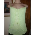 Pale Green Top With Bead Detail