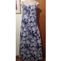 Pretty Blue and White Flower Dress