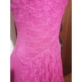 Beautiful Cerise Lace Dress
