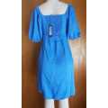 Vero Moda Blue Ruched Mini Dress