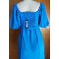Vero Moda Blue Ruched Mini Dress