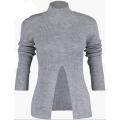Trendyol Grey Detailef Stand Up Collar Sweater