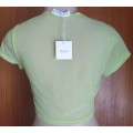 Supre Nori Short Sleeve Mesh Electric Lime Top