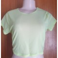 Supre Nori Short Sleeve Mesh Electric Lime Top