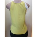Light Weight Rib Relaxed Vest - Yellow