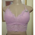 Pink Lace Padded Bralette