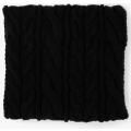 Black Chunky Cable Knit Snood