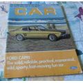 CAR NOVEMBER 1969 ( FORD CAPRI GT , DATSUN SSS , VAUXHALL VIVA GT , MERCEDES 280S )