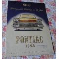 PONTIAC 1958 - SALES BROCHURE ( AFRIKAANS S.A. )