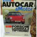 AUTOCAR & MOTOR MAGAZINE 23 MAY 1990 ( PORSCHE CARRERA TIPTRONIC, MERCEDES 300D, BMW Z1 )