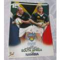 SOUTH AFRICA VS NAMIBIA 15 AUGUST 2007 RUGBY MATCH PROGRAMME