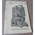SPECTO ` 500 ` PROJECTOR OPERATING INSTRUCTIONS