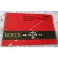 ROVER 2000 OWNER`S  INTRUCTION MANUAL