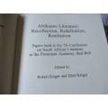 AFRIKAANS LITERATURE - RECOLLECTION, REDEFINITION, RESTITUTION - EDITED BY ROBERT KRIGER AND ETHEL