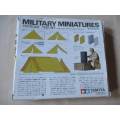 MILITARY MINIATURES  `TENT SET` TAMIYA 1/35 SCALE - PLASTIC MODEL KIT