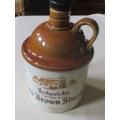 VINTAGE S.A. SEDGWICK`S THE ORIGINAL OLD BROWN SHERRY - CERAMIC OUDEKAAP STONEWARE BOTTLE / HOLDER