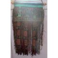 VINTAGE 1950`S TAUREG TRIBE LEATHER TENT DECOR PANEL \ MALI \ NIGER\ SAHARA \ DESERT ETHNIC  RARE FI