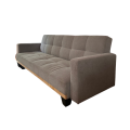 George Mason - Checker Board 3-Sleeper Couch - Grey  ( Open box item )