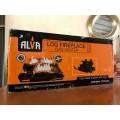 Alva Log Fireplace Gas Heater - Black  ( Open Box Item ) | Barcode: 6003339008666