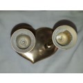 Vintage Brass Flamingo Love Heart Gift Wedding Candle Stand Candle Holder for Home Decor