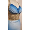 Ombre Blue Party Prom Matric Evening Dress