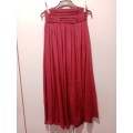 Dark pink long skirt 34