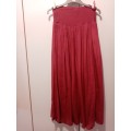 Dark pink long skirt 34