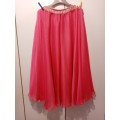 Pink double layer circle skirt 34-36