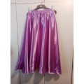 Lilac satin circle skirt 34-36