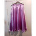 Lilac satin circle skirt 34-36