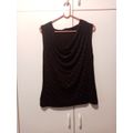 Black glitter sleeveless top 34