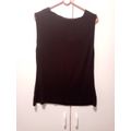 Black glitter sleeveless top 34