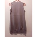 Grey knit dress with button detail 34-36