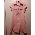 Pink zipped dress 34