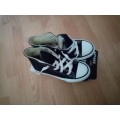 Soviet viper kids Hi cut canvas lace up navy UK size 1 (small make) could fit size 12/13 New