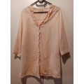 Light peach 100% cotton long shirt G. Couture 36 as new