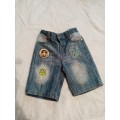 Denim shorts with patches 4-5