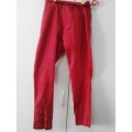 Stunning red patterned jeans size 32