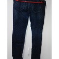 Blue patterned jeans size 34