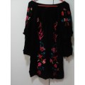 Stunning black embroidered Indian top size S