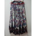 White multicolored floral skirt size 32