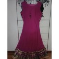 Stunning pink embroidered floral Punjabi outfit size XL