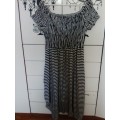 Blue and white striped dress size 42