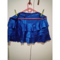 Stunning royal blue velvet ruffle skirt size 36